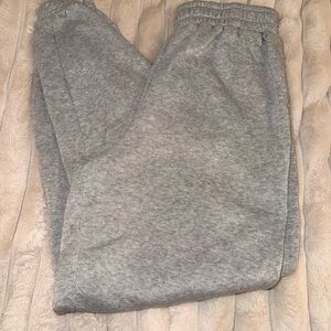 SHEIN Light Gray Quilted Sweatpants